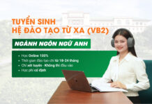 thông báo tuyển sinh văn bằng 2 hệ từ xa