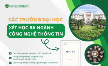 xét học bạ ngành công nghệ thông tin