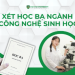Xét học bạ ngành công nghệ sinh học