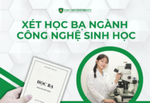 Xét học bạ ngành công nghệ sinh học