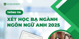 xét học bạ ngành ngôn ngữ anh