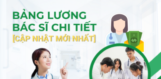 Bảng lương bác sĩ chi tiết