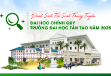Danh sách trúng tuyển Trường Đại học Tân Tạo