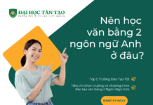 học văn bằng 2 ngôn ngữ anh ở đâu