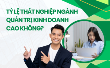 Tỷ lệ thất nghiệp quản trị kinh doanh cao không?