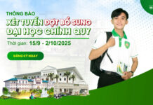 Xét tuyển bổ sung Đại học hệ Chính quy năm 2025 (đợt 2)