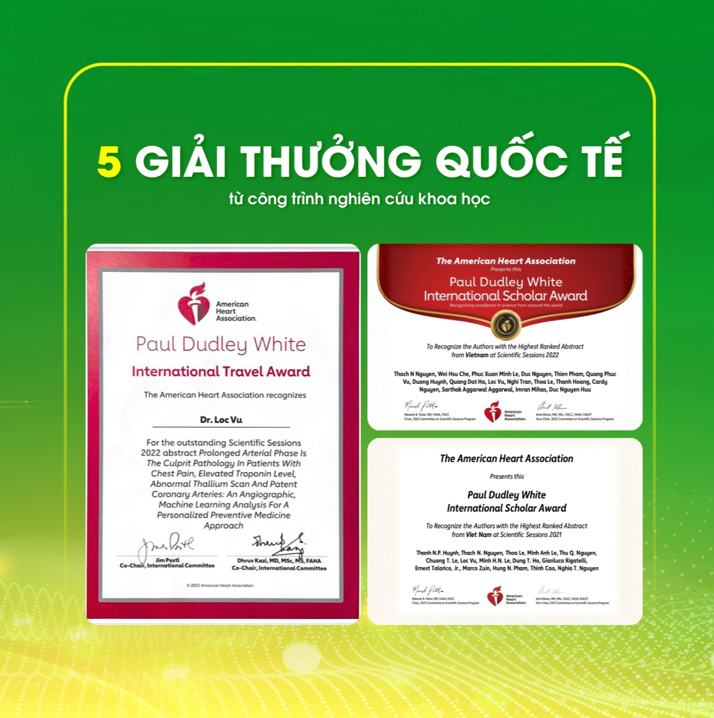 Đạt 05 giải thưởng quốc tế danh giá