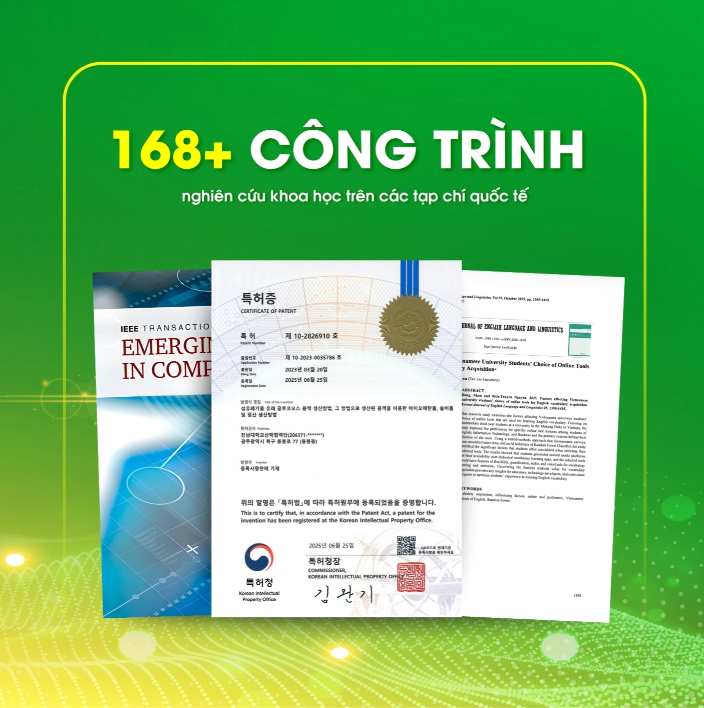 Khẳng định uy tín khoa học với 168 bài báo quốc tế