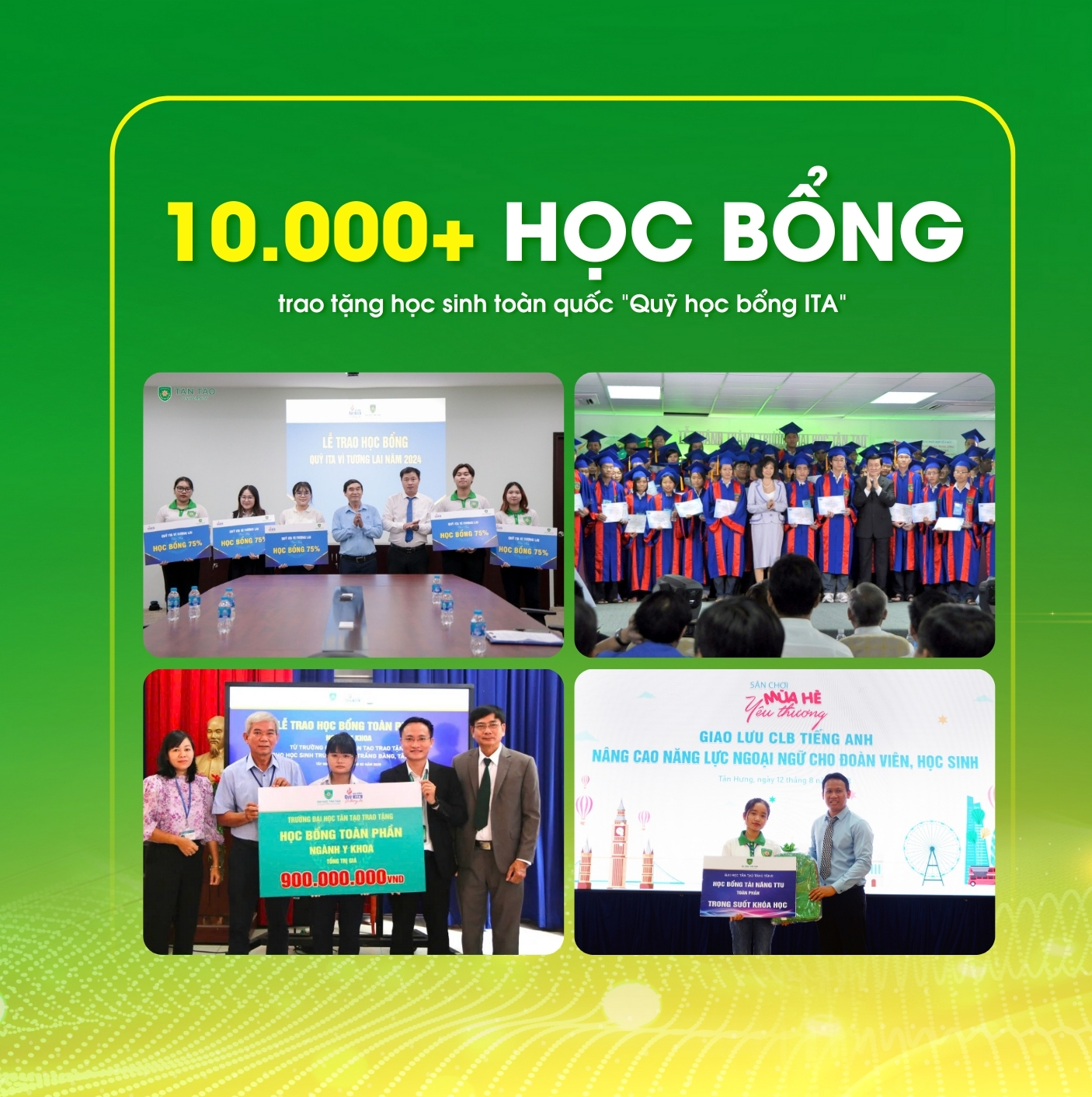 Trao tặng hơn 10.000 học bổng với tổng giá trị trên 30 tỷ đồng
