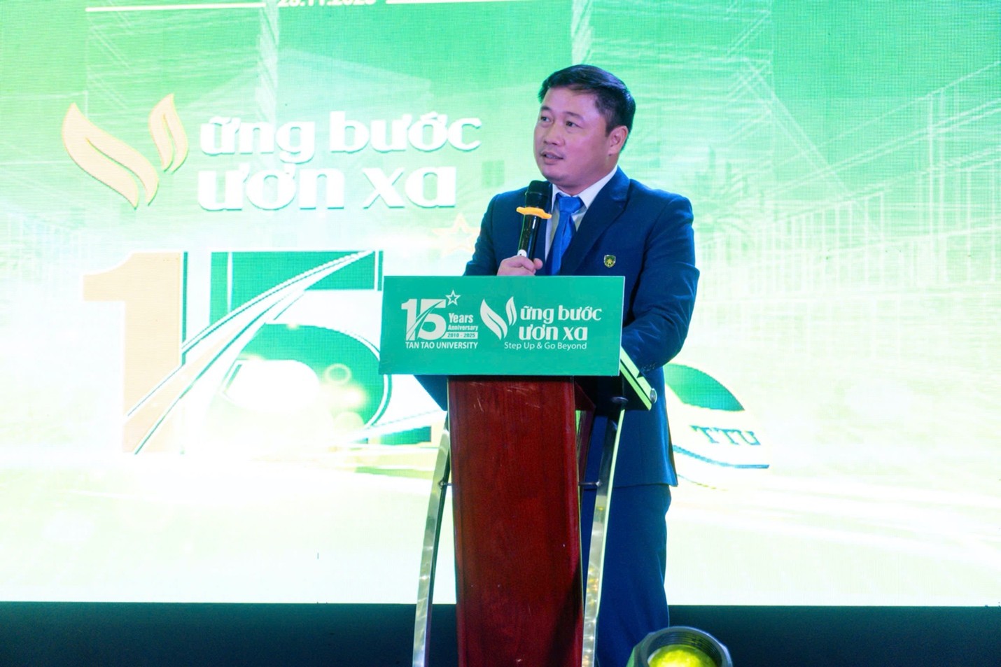 15 năm vững bước vươn xa: Trường Đại học Tân Tạo khẳng định tầm vóc mới 2 Nguyễn Mai Lâm - Hiệu trưởng Trường Đại học Tân Tạo cho biết, đây cũng là trái ngọt của tinh thần đổi mới và chiến lược tái cấu trúc dựa trên nền tảng học thuật chuyên sâu