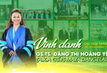 Vinh danh Chủ tịch Sáng lập, Chủ tịch Hội đồng Trường GS.TS. Đặng Thị Hoàng Yến (A.k.a GS.TS. Maya Dangelas)