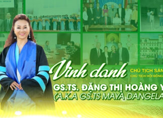 Vinh danh Chủ tịch Sáng lập, Chủ tịch Hội đồng Trường GS.TS. Đặng Thị Hoàng Yến (A.k.a GS.TS. Maya Dangelas)