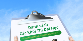 Danh sách Các Khối Thi Đại Học