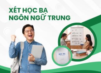 Xét học bạ ngôn ngữ Trung