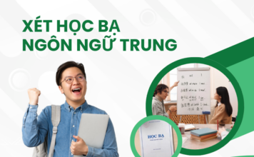 Xét học bạ ngôn ngữ Trung