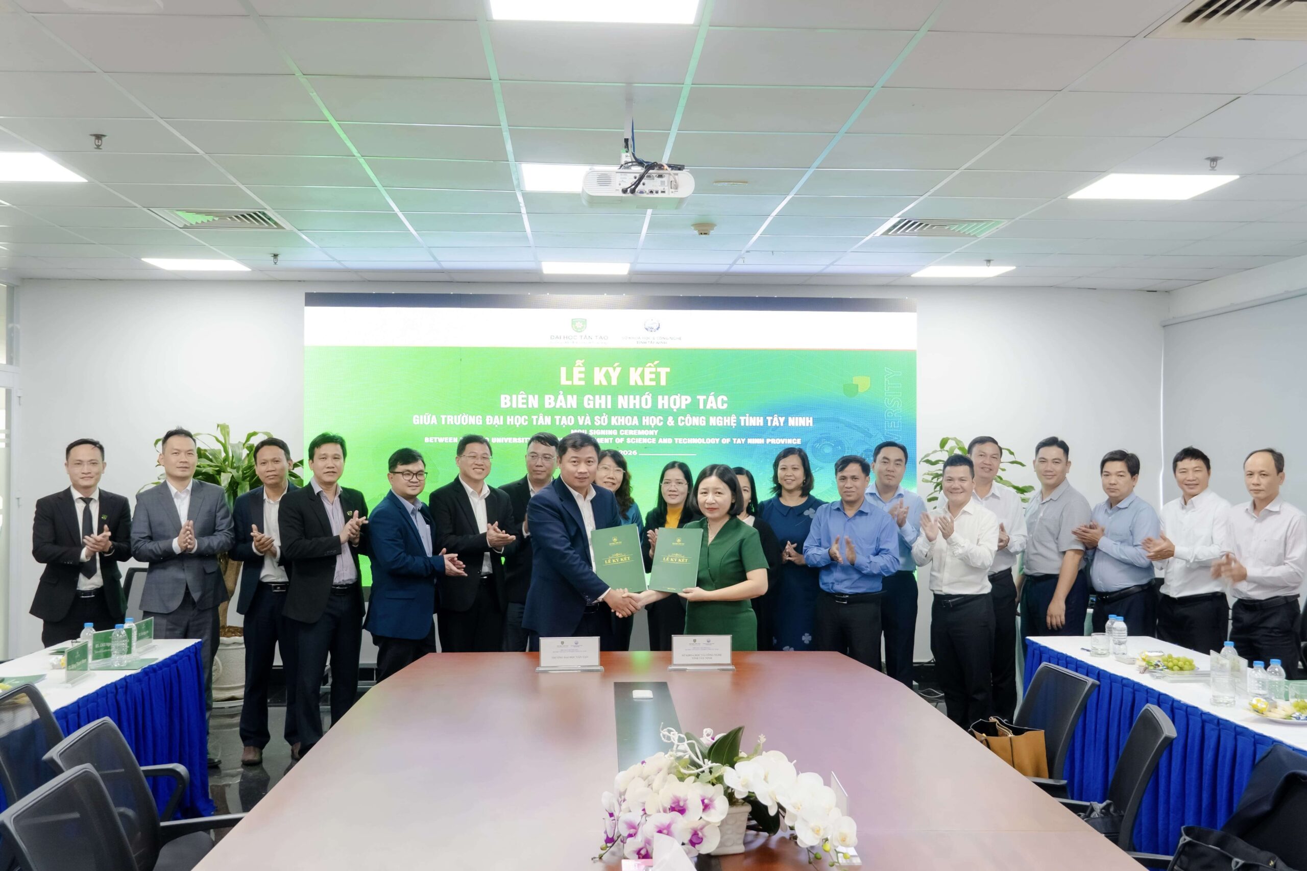 Trường Đại học Tân Tạo ký kết hợp tác với Sở Khoa học và Công nghệ tỉnh Tây Ninh triển khai các nhiệm vụ khoa học – công nghệ trọng điểm.