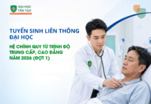 Tuyển sinh liên thông đại học hệ chính quy từ trình độ trung cấp, cao đẳng năm 2026 (Đợt 1)