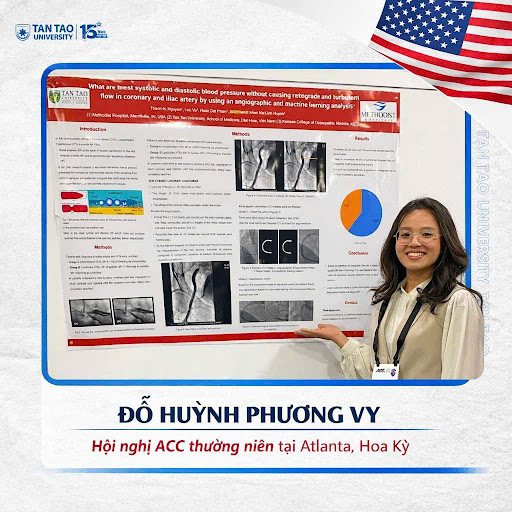 Do Huynh Phuong Vy at the Annual American College of Cardiology (ACC) Scientific Session in Atlanta, USA.