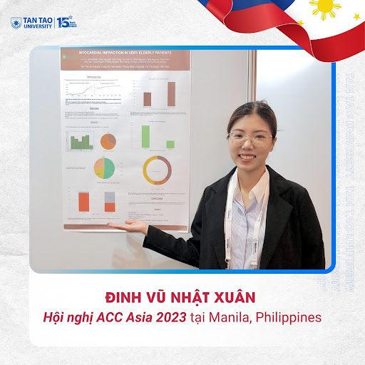 Student Dinh Vu Nhat Xuan at the ACC Asia 2023 Conference in Manila, Philippines.