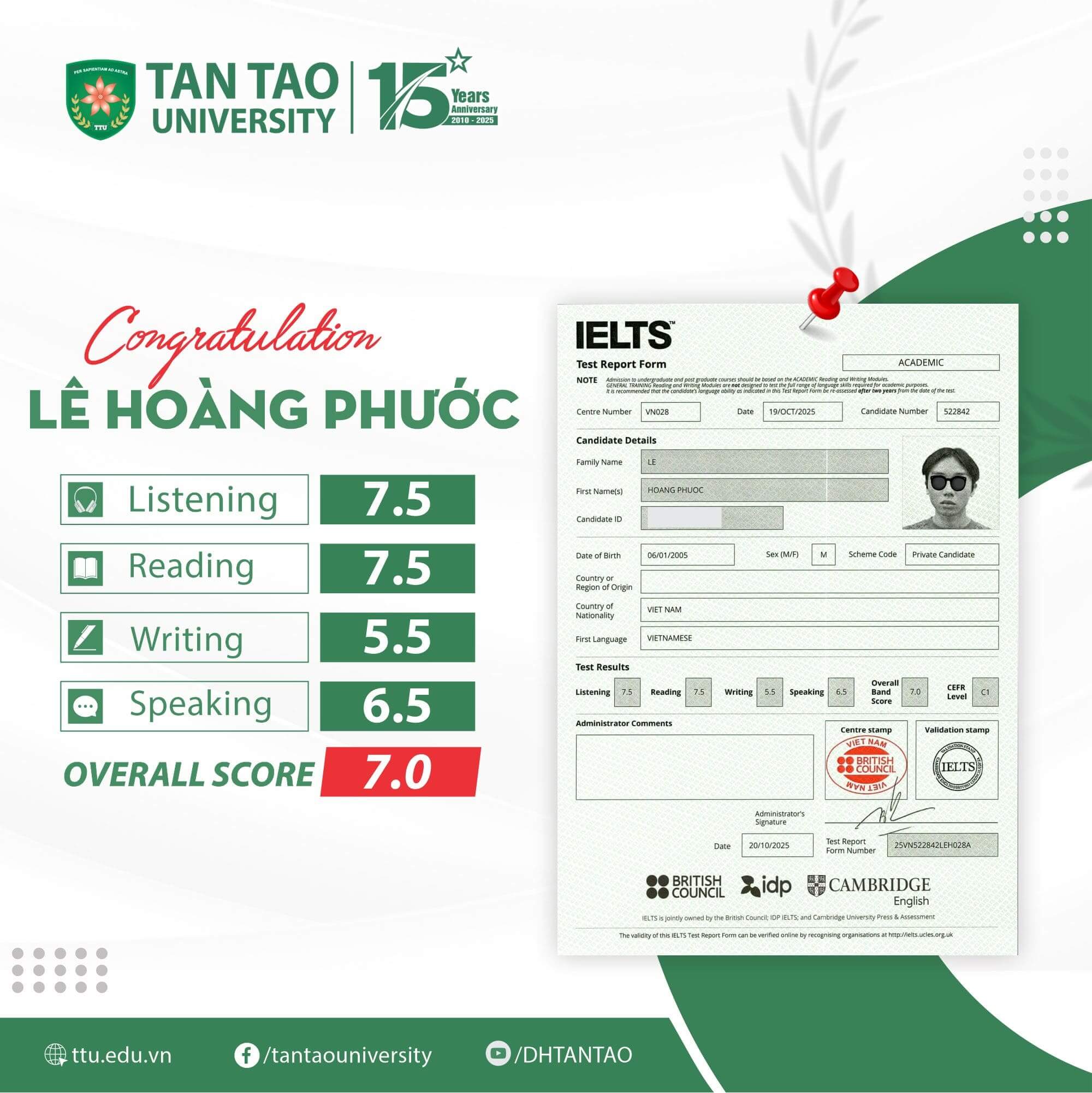 0 sinh vien dat chung chi tieng anh quoc te ielts toeic sau 15 nam hoc tai truong dai hoc tan tao 4