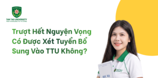 Trượt Hết Nguyện Vọng Có Được Xét Tuyển Bổ Sung Vào TTU Không?