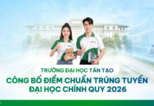 Điểm chuẩn Đại học Tân Tạo 2026