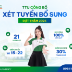 Xét Tuyển Bổ Sung Đợt 1 Đại Học Tân Tạo Đến 05/09/2026 Xét tuyển bổ sung đợt 1
