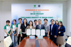 LỄ KÝ KẾT HỢP TÁC CHIẾN LƯỢC GIỮA TRƯỜNG ĐH TÂN TẠO (TTU) VÀ CYBER HANKUK UNIVERSITY OF FOREIGN STUDIES (CUFS)| MỞ RỘNG CƠ HỘI GIAO LƯU HỌC THUẬT QUỐC TẾ CHO SINH VIÊN NGÀNH NGÔN NGỮ HÀN 1 1792564304948 4746355378105974081 g7258215696170236965 02285c7ed39153af6b2196269044729e